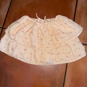 Jamie Kay Cream and Pink Mini Skirt